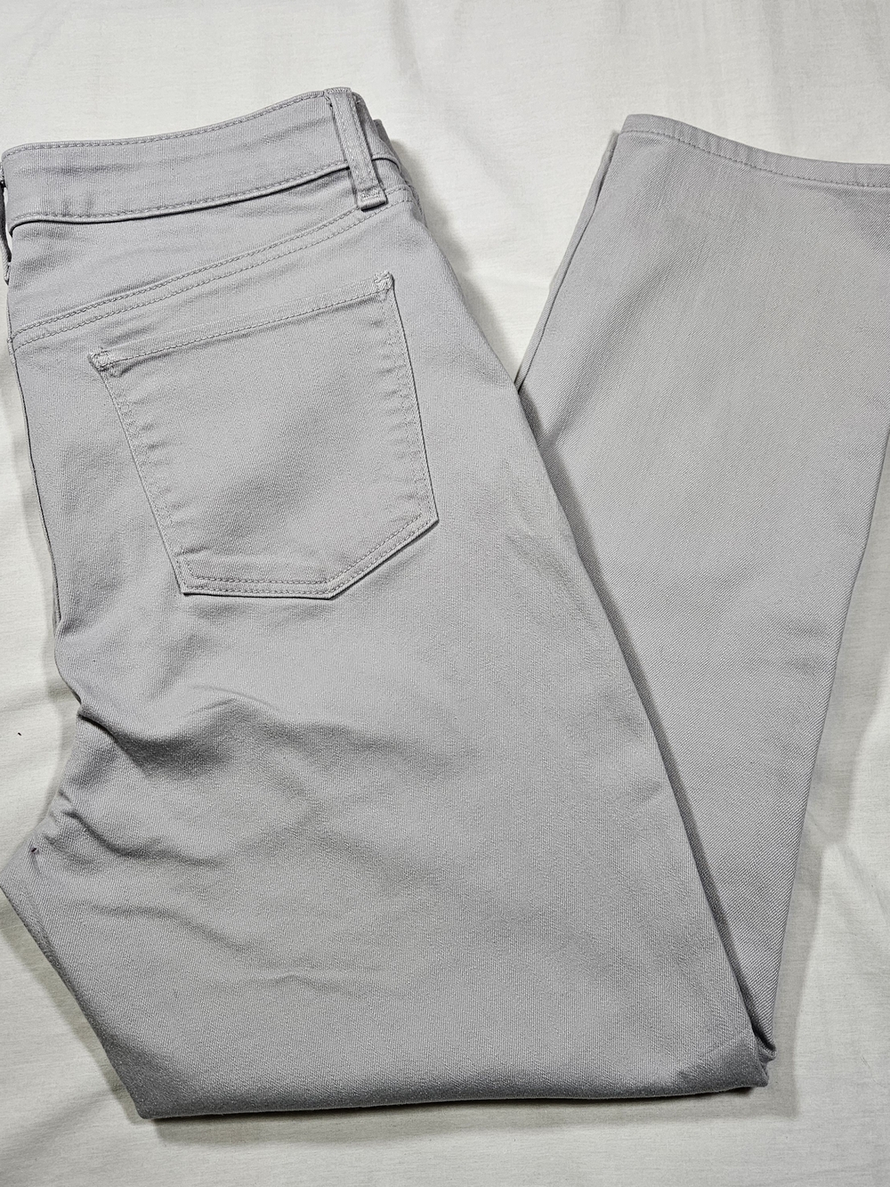 Talbots Flawless Five Pocket Slim Ankle Jeans Grey Womens 12P Petite